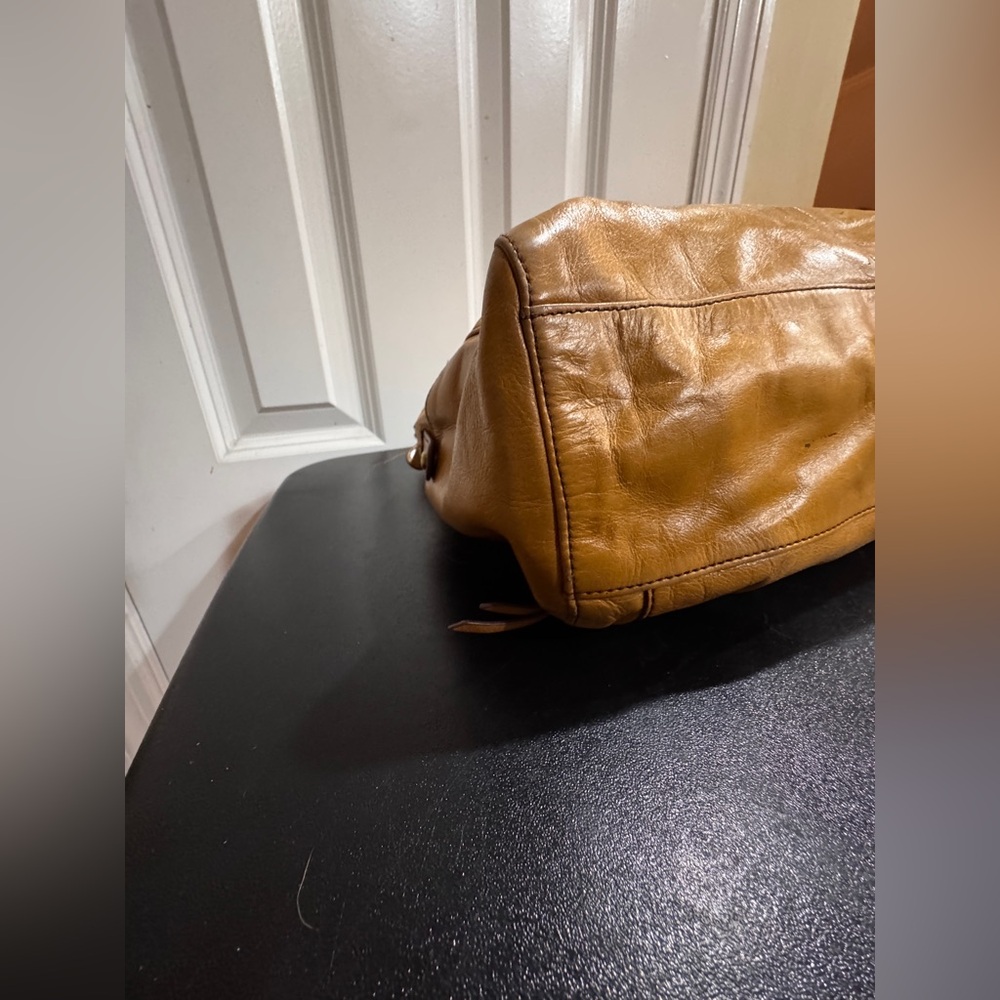 HOBO Tan Leather Shoulder slouchy bag - Picture 7 of 9